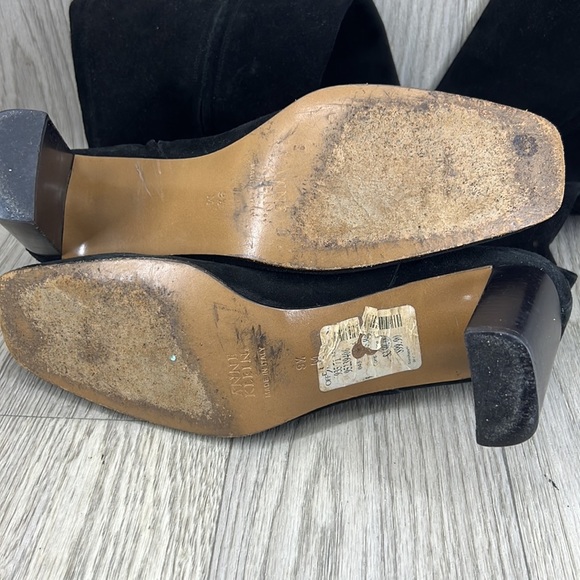 Anne Klein black suede high boots - Picture 11 of 16